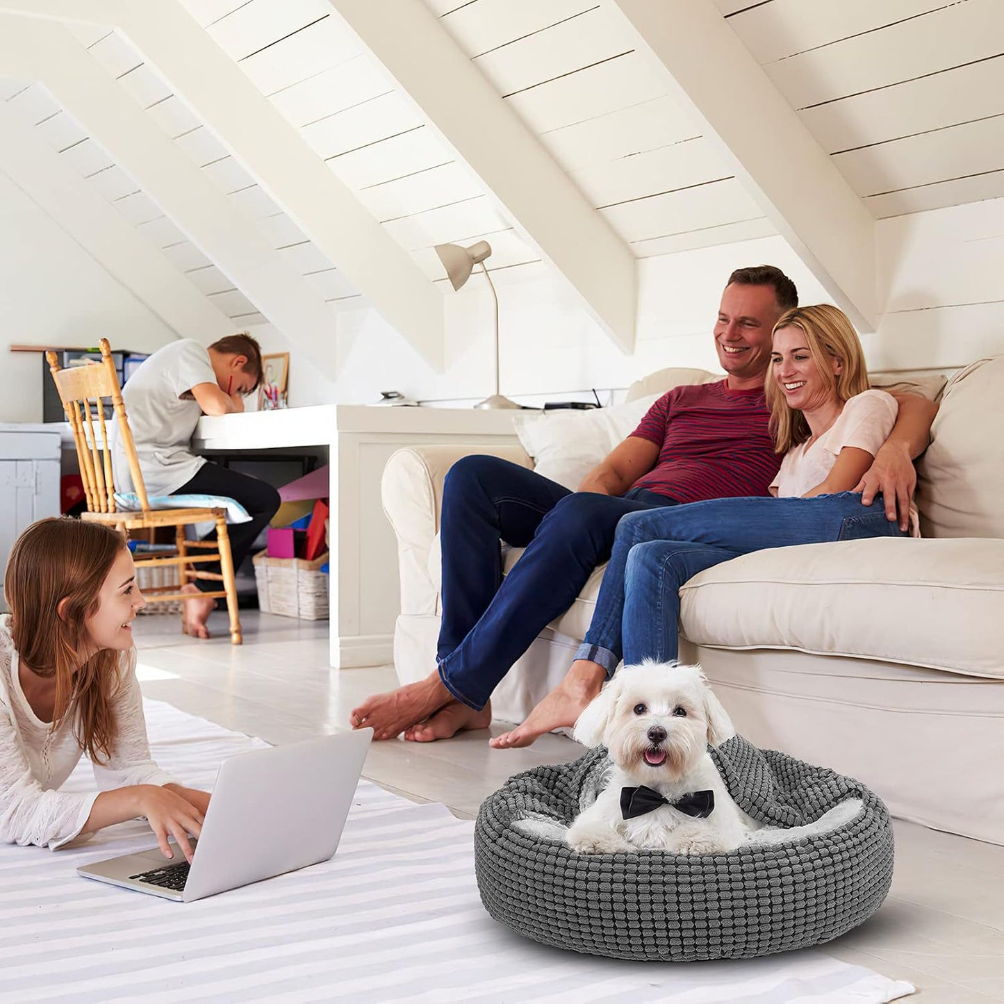 Gemütliches Rundes Hundebett