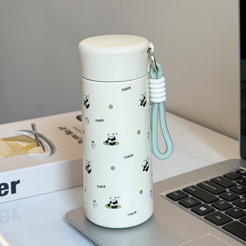 Damen Isoliertrinkflasche mit praktischem Trageband und verspieltem Design Brehn