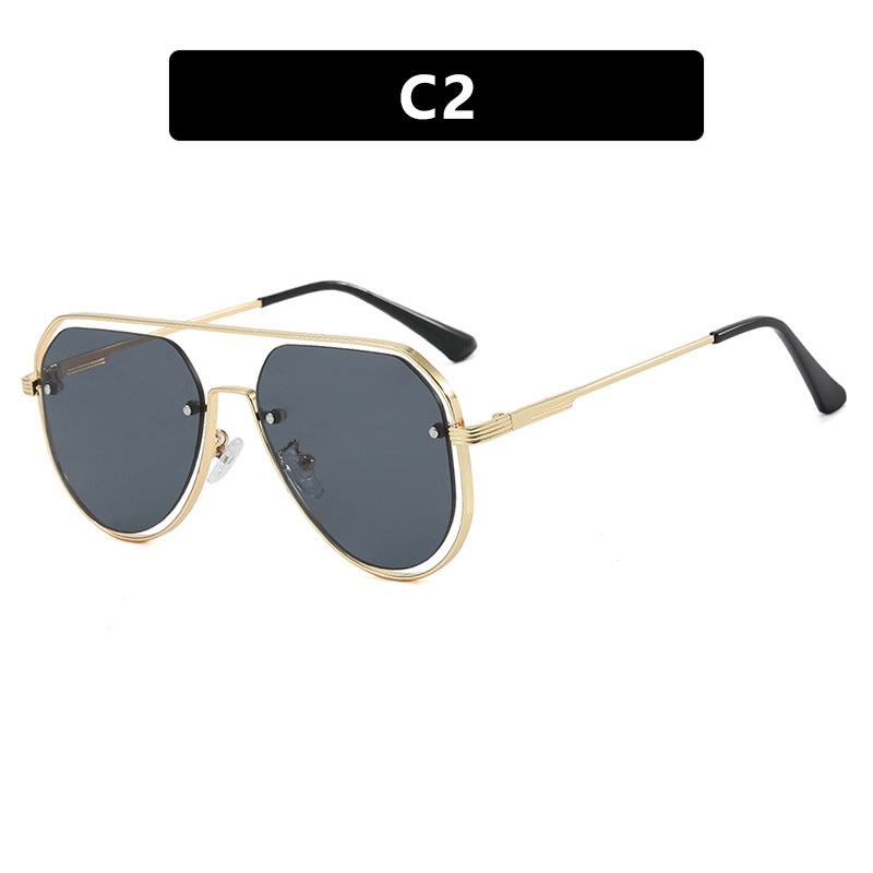 Damen stylische Piloten-Sonnenbrille mit innovativem Design und UV-Schutz Brehn