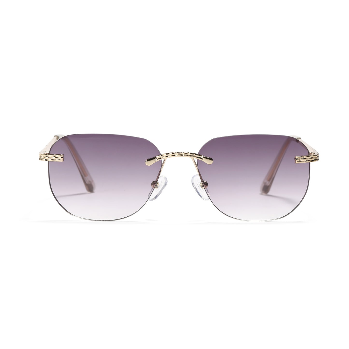 Damen lässige Oversized-Sonnenbrille mit elegantem Metallrahmen Brehn