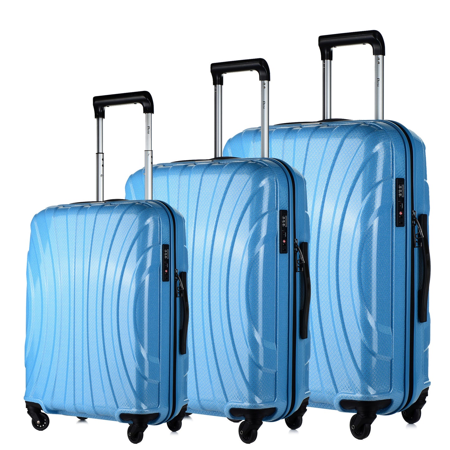 Unisex Vielseitiges Hartschalen-Reisegepäckset Brehn