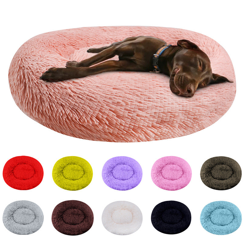 Luxuriöses Plüsch Runder Hundebett