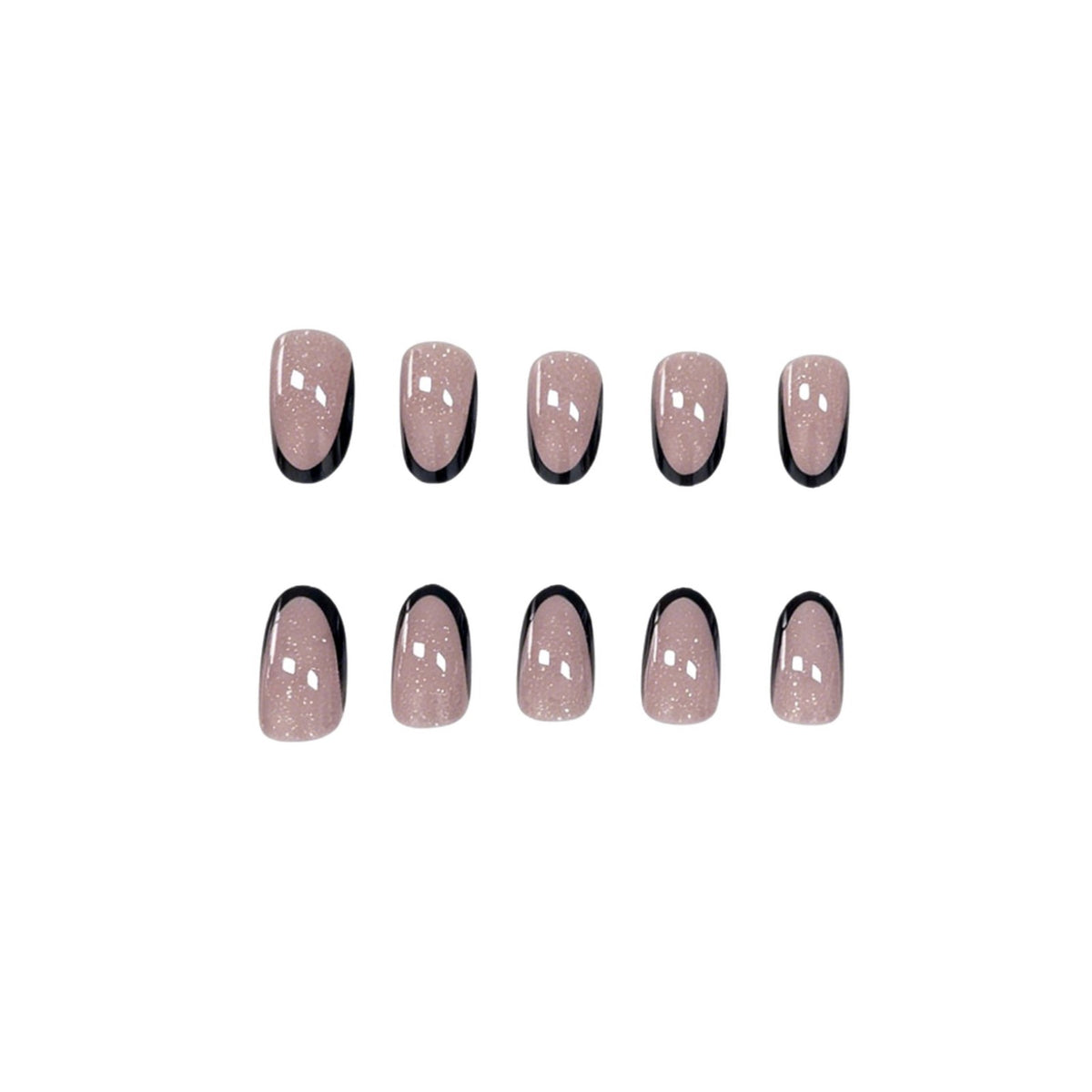 Glitzernde Ombre Stiletto Nagelverlängerungen Brehn