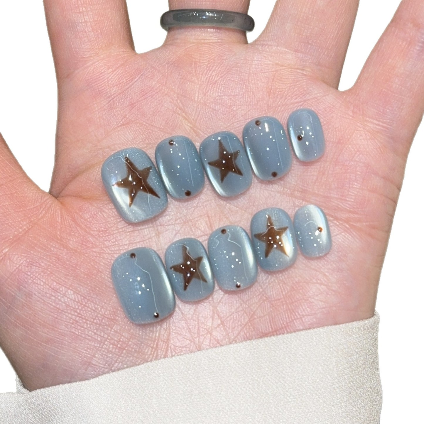 Künstliche Nagelspitzen mit Sterndesign Brehn