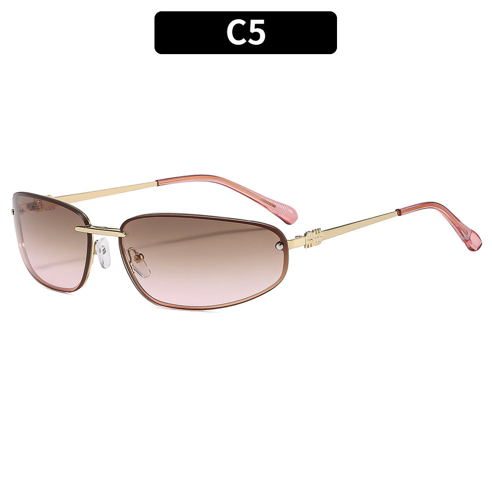 Elegante Übergroße Schild Sonnenbrille