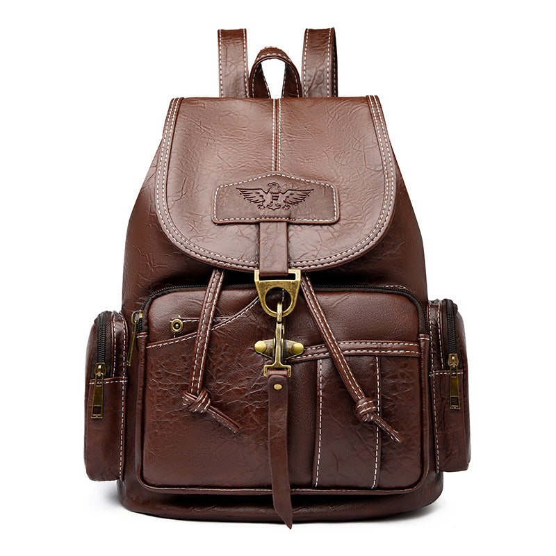 Modischer Leder Rucksack