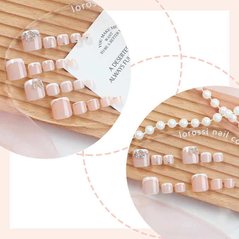 Elegantly Gestyltes Französisches Spitzen Nagelkunst-Set Brehn