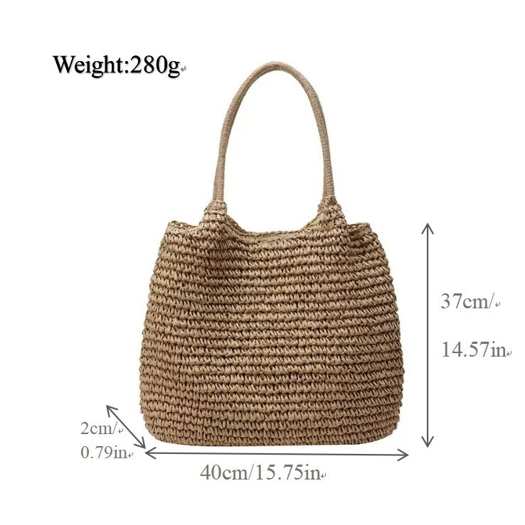 Handtasche Aus Natürlichem Geflecht Brehn