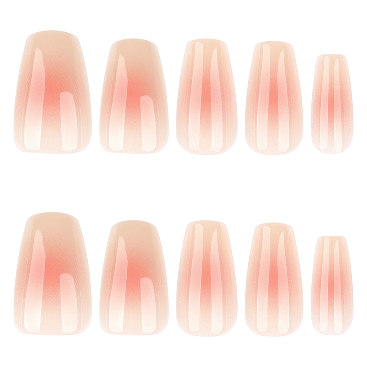 Elegante Gel-Nägel mit natürlich glänzender Oberfläche Brehn