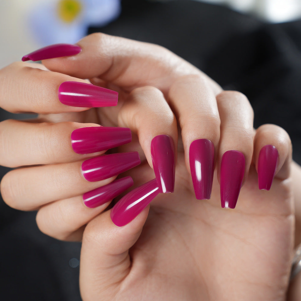 Premium Glossy Press-On Nail Set Brehn