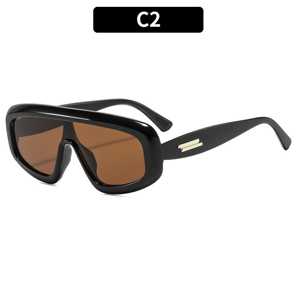 Futuristische Retro Schild Sonnenbrille