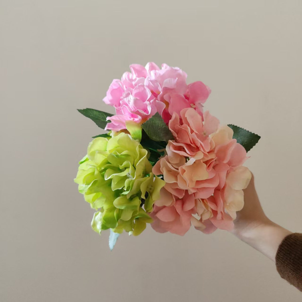 Elegante Kunst-Hortensie Stiel