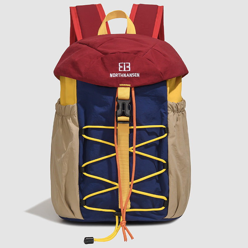 Unisex nan leichter urbaner Outdoor-Rucksack mit elastischer Frontspannleine und seitlichen Elastiktaschen Brehn