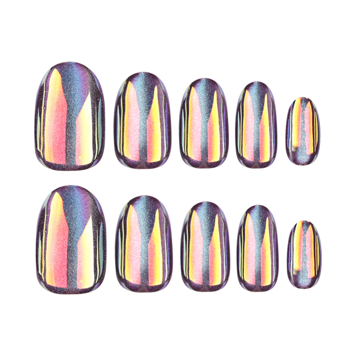 Kunstvolle Nagelkunst mit schimmerndem Finish Brehn