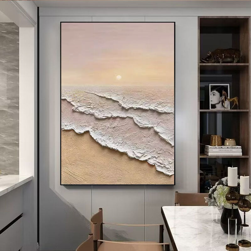 Zeitgenössisches Strand-Szene-Leinwand-Werk