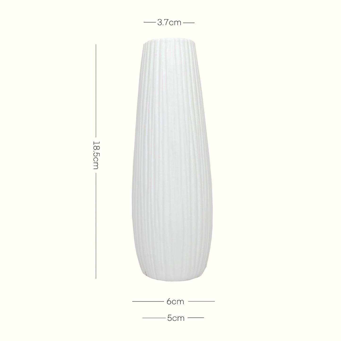 Elegante Slim Keramik Blumenvase