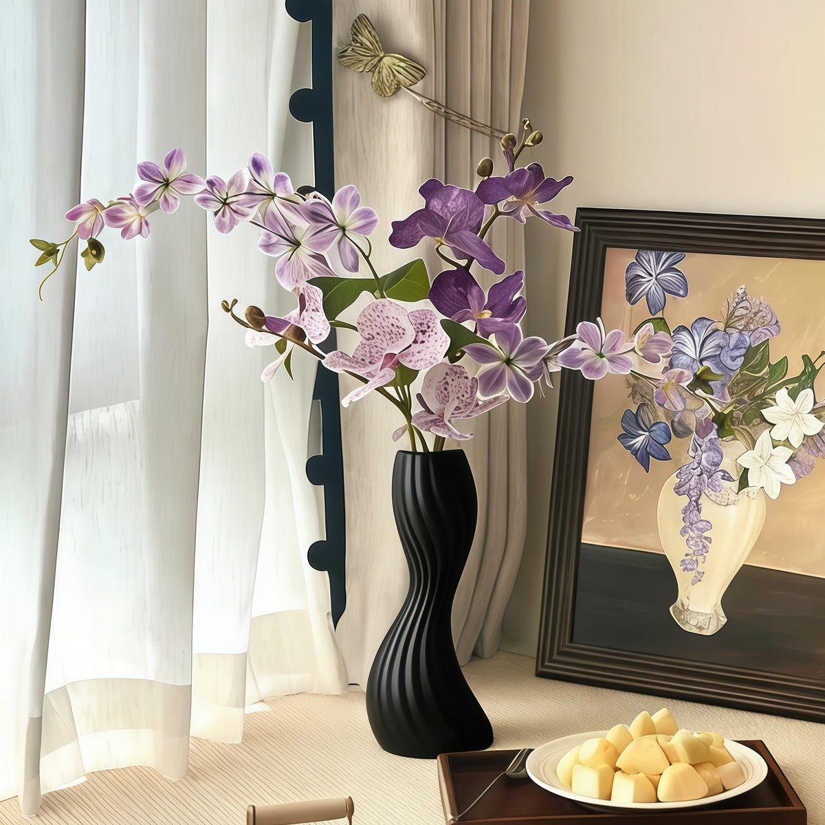 Elegante Verdrehte Keramikvase