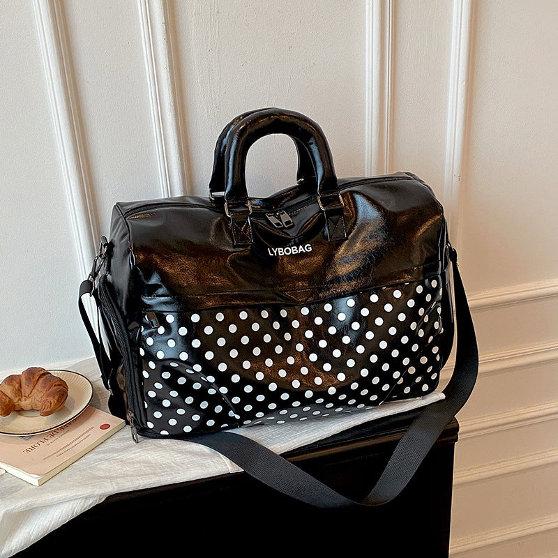 Stylische gepunktete Reis-Duffel-Tasche Brehn