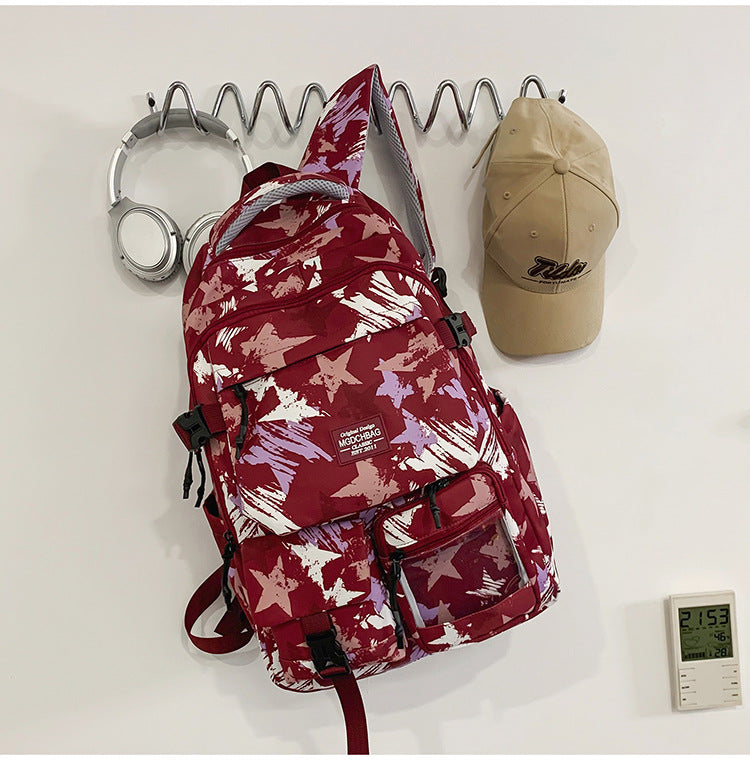 Vielseitiger Sternmuster-Rucksack Brehn