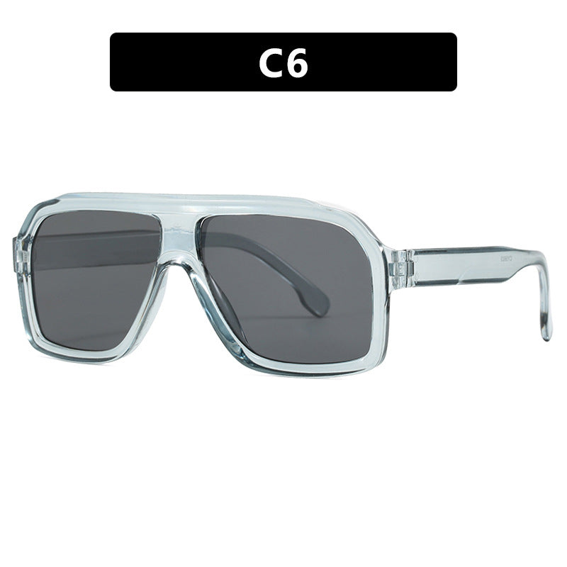 Damen große quadratische Sonnenbrille im modernen Design mit robustem Rahmen Brehn