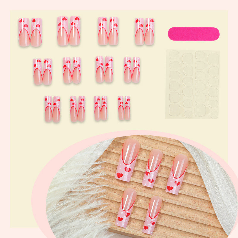 Herz-Design Druck-Nagelset Brehn