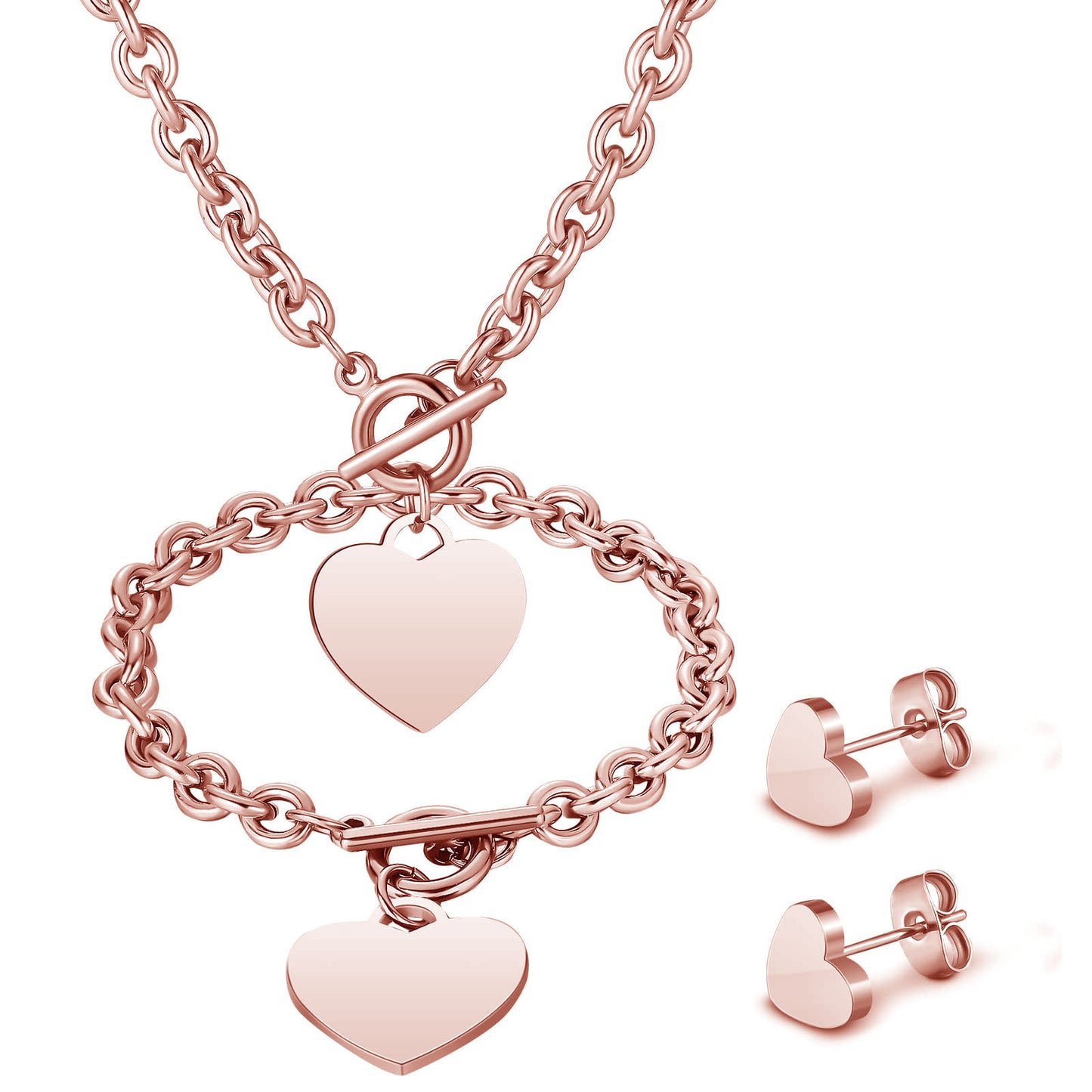 Herz-inspiriertes Schmuckset Brehn
