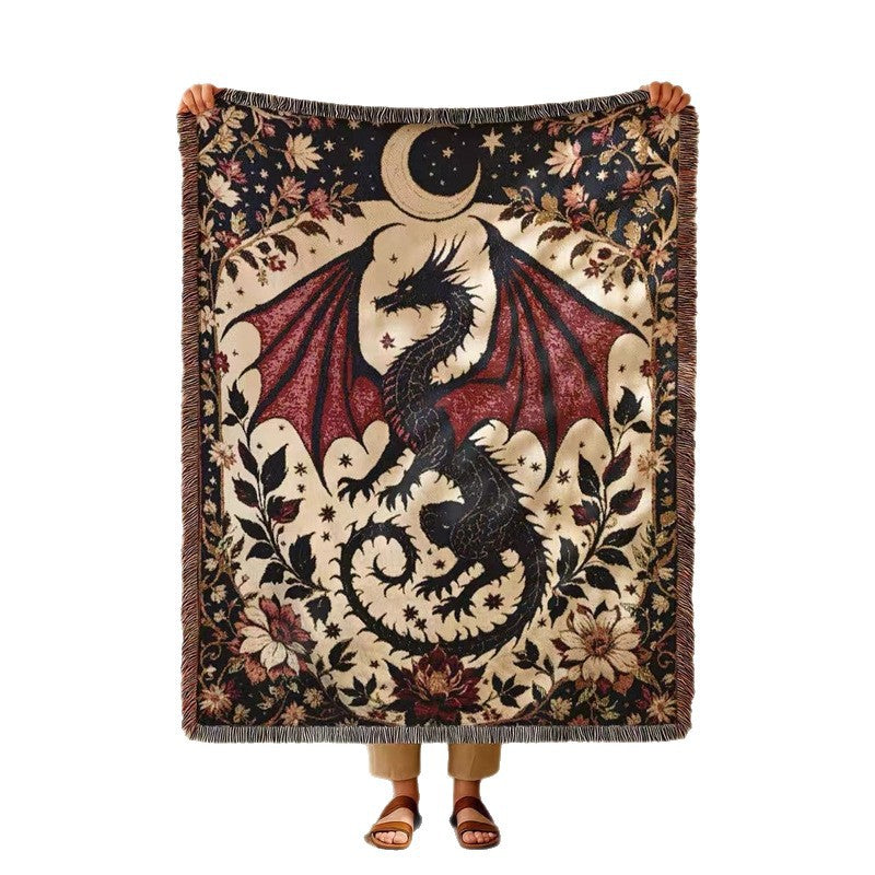 Bohemian Dragon Wandbehang Wurfdecke