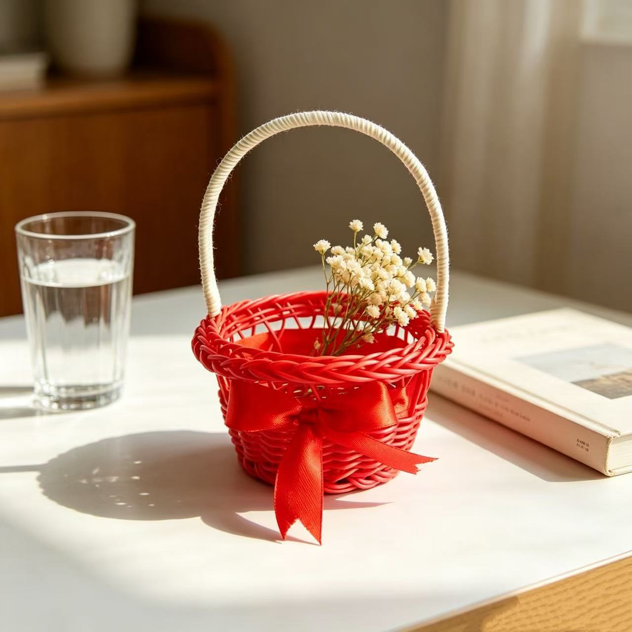 Dekorative handgewebte Geschenkkorb Brehn