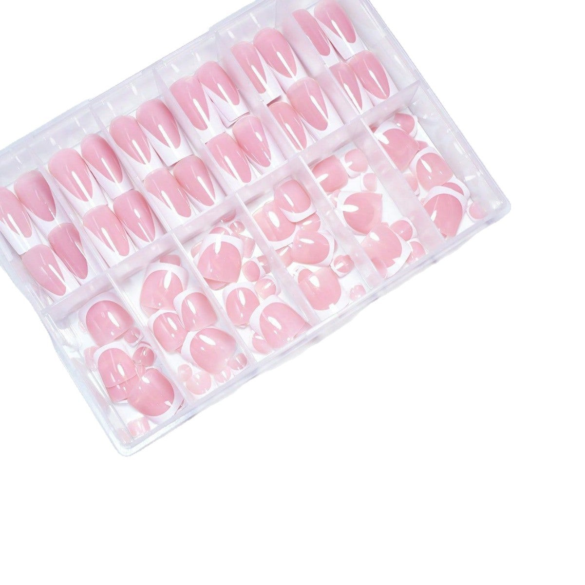Premium French Tip Press-On Nail Set Brehn
