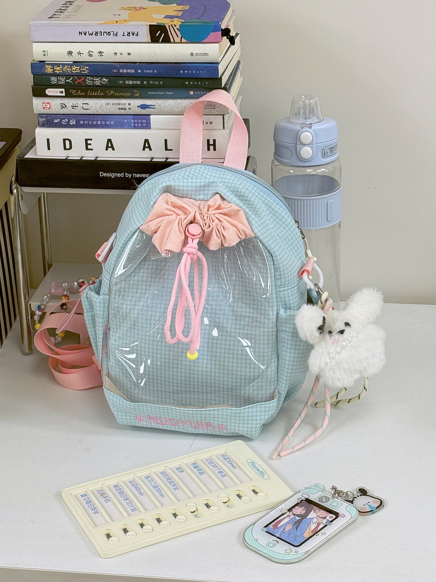 Niedlicher transparenter Mini-Schulrucksack