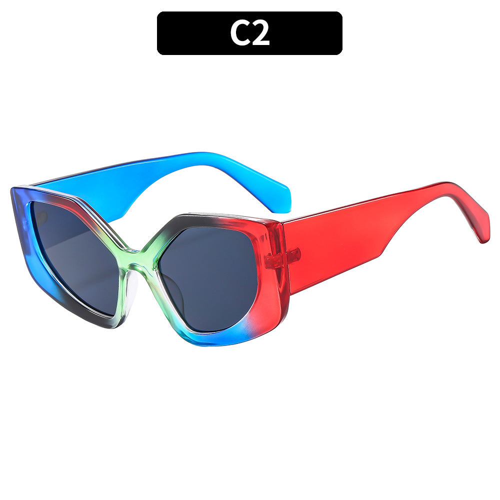 Moderne geometrische Mode-Sonnenbrille