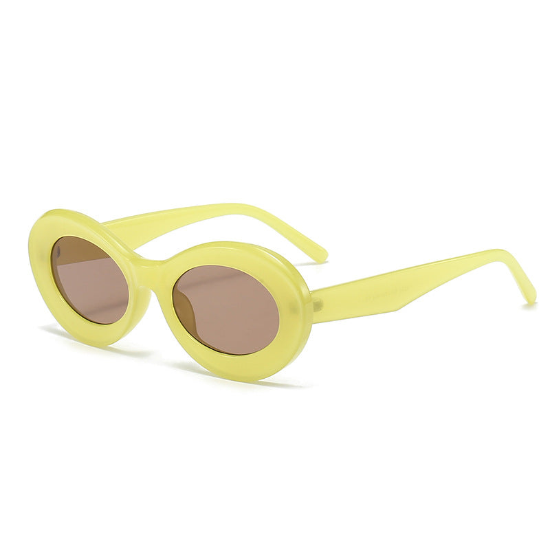 Damen modische ovalförmige Sonnenbrille mit innovativem Design Brehn