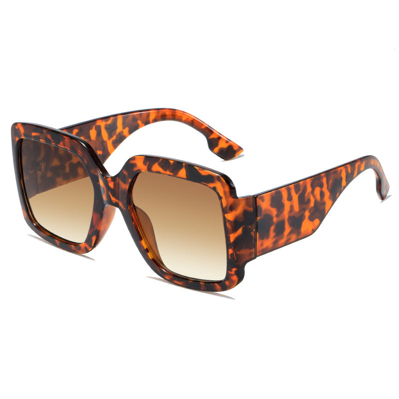 Damen moderne quadratische Sonnenbrille mit verspiegelten Gläsern Brehn