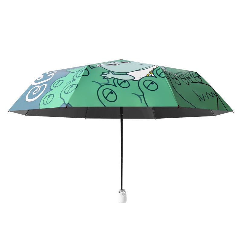 Damen lustiger Faltregenschirm mit Tiermotiven Brehn