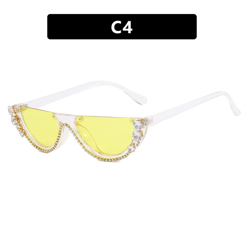 Damen stilvolle Designer-Sonnenbrille mit funkelnden Akzenten Brehn