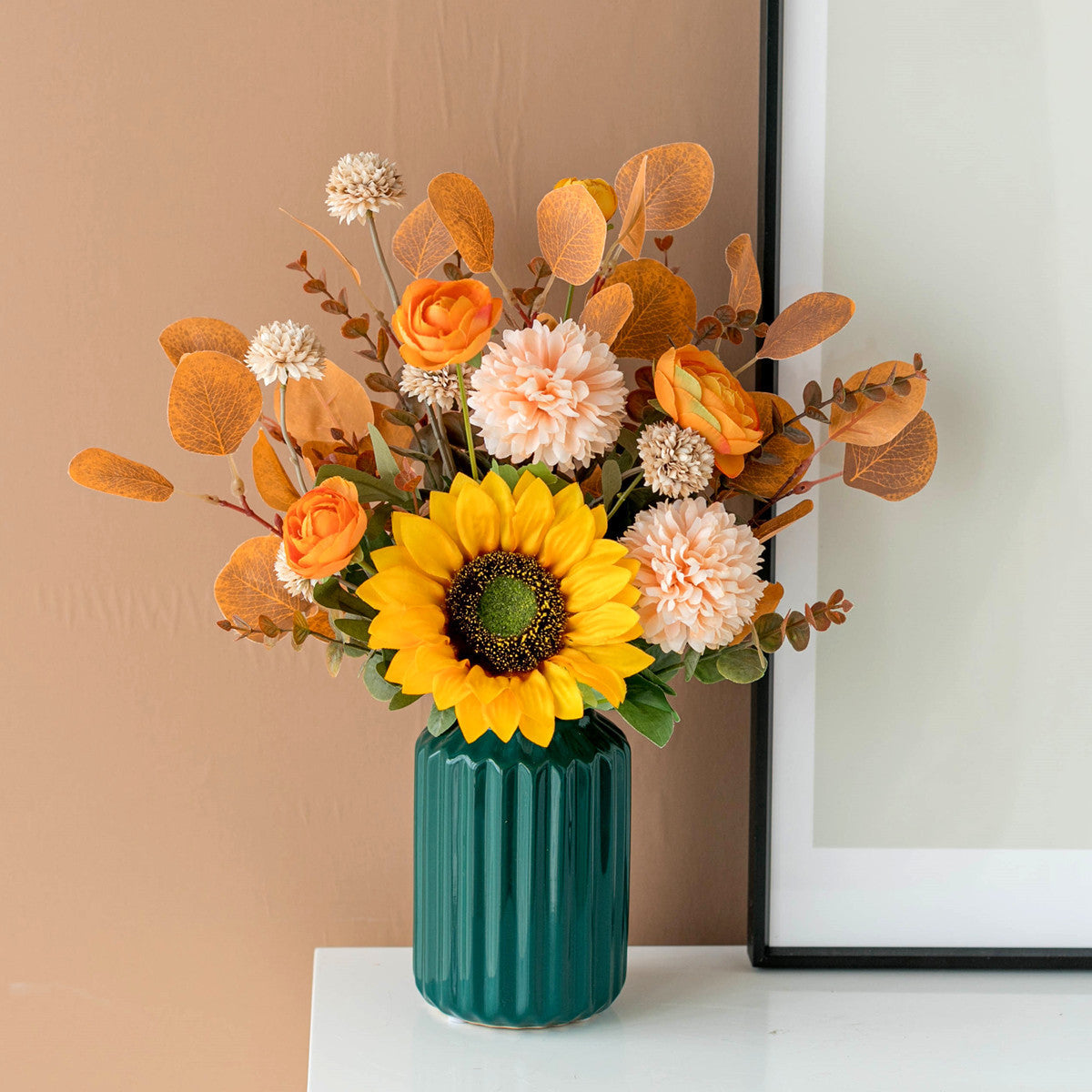 Premium Künstlicher Sonnenblumenstrauß