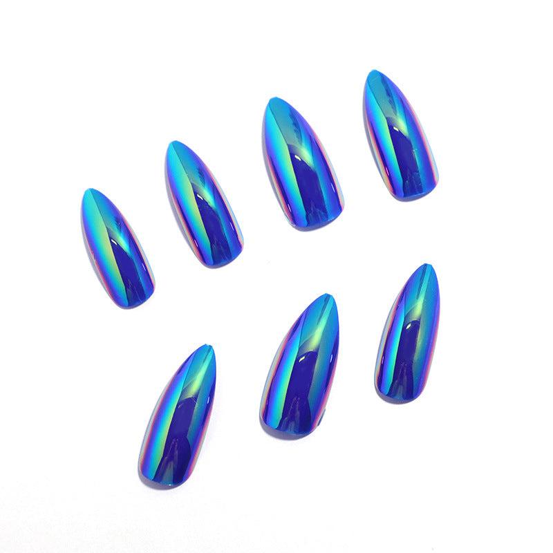 Iridescent Stiletto Press-On Nagelspitzen Brehn