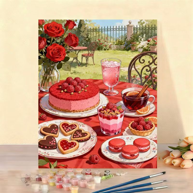 Gourmet Dessert Kunstleinwand Kit Brehn