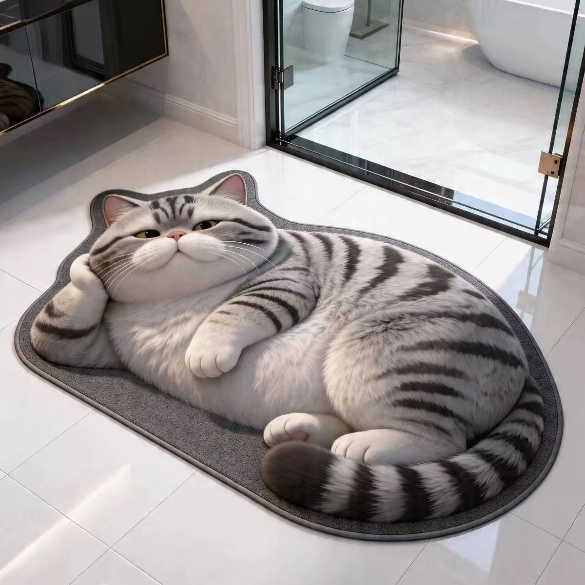 Plüsch Cartoon Katze Teppich