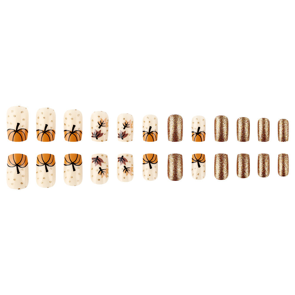 Herbst-inspirierte dekorative Nagelkunst Brehn