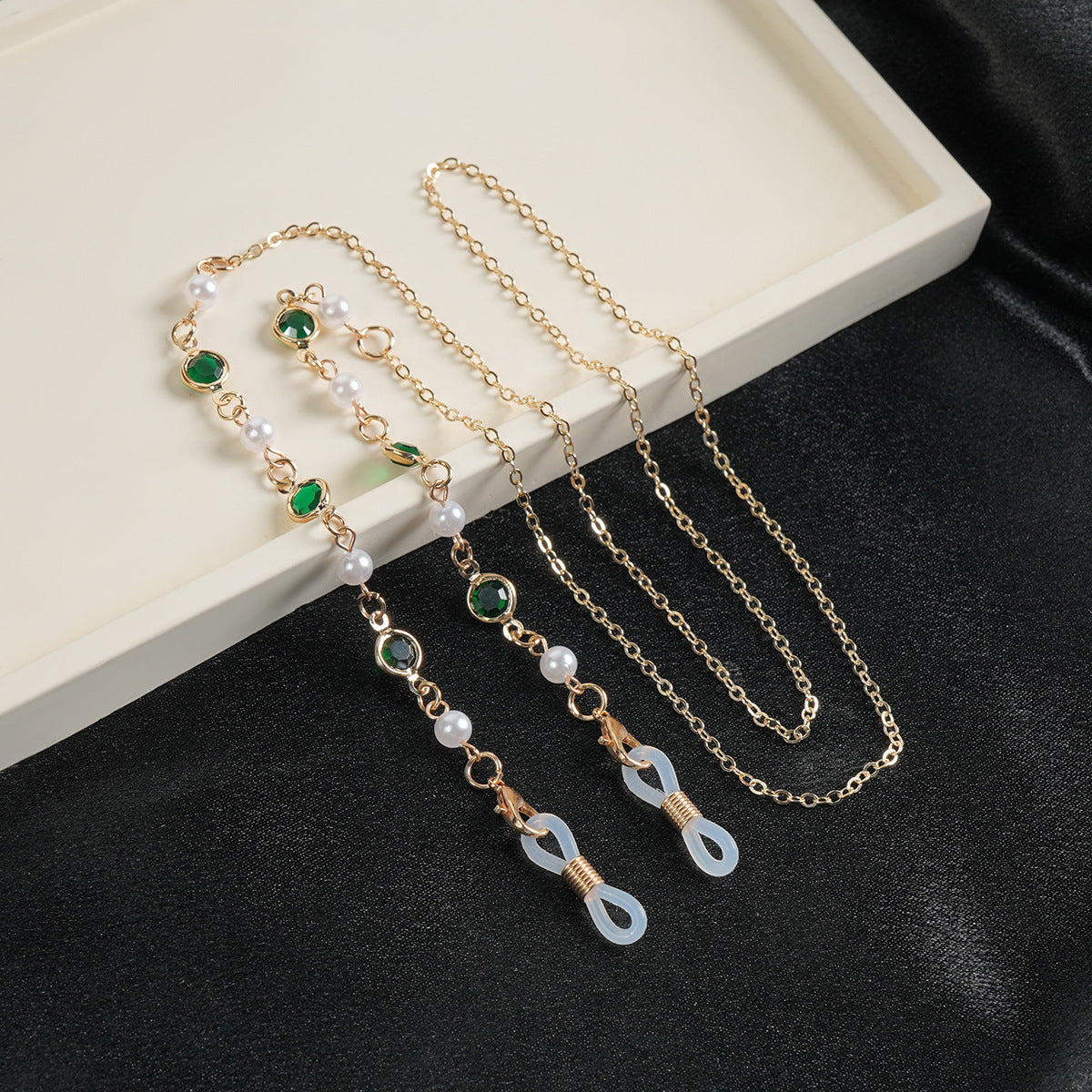 Elegante Edelstein Sonnenbrillen Kette Brehn