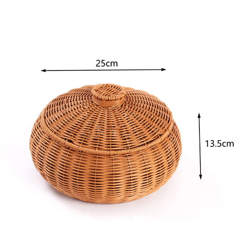 Woven Storage Container with Lid Brehn