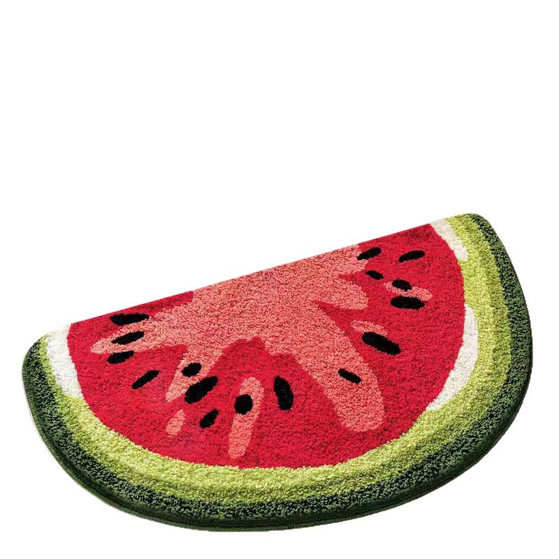 Wassermelonenförmige gemütliche Badematte Brehn