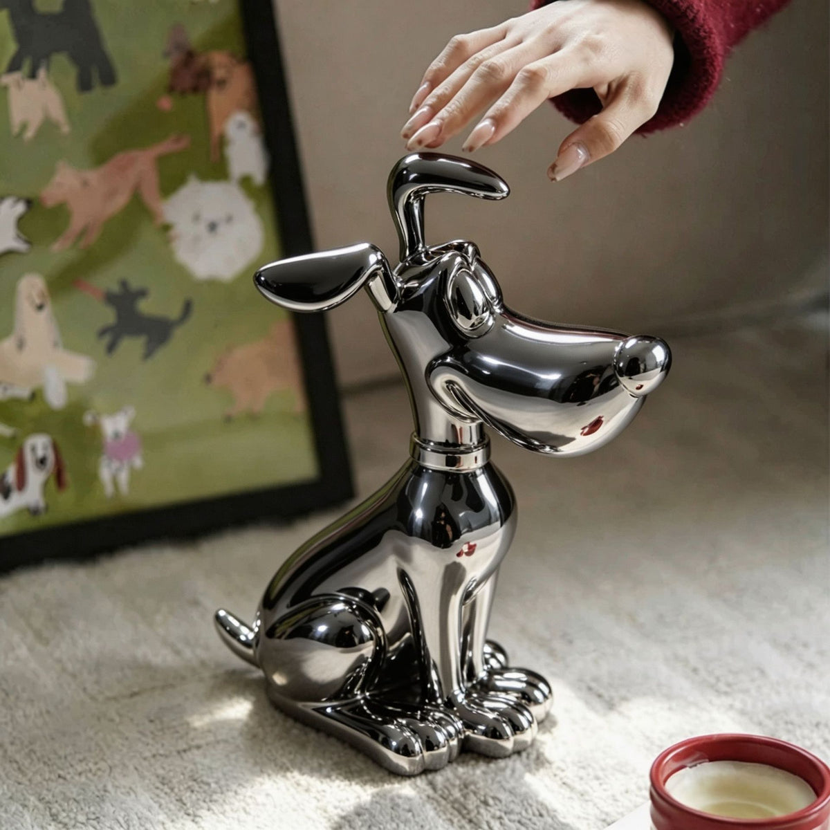 Dekorative Hundefigur für die Inneneinrichtung