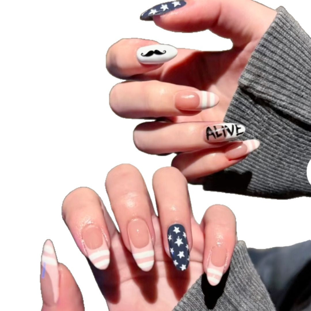 Themenbezogene grafische Nageldesigns Brehn