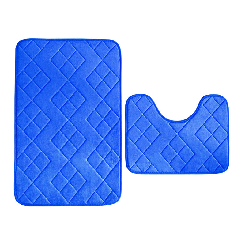 Luxuriöses gesteppter Memory Foam Badteppichset Brehn