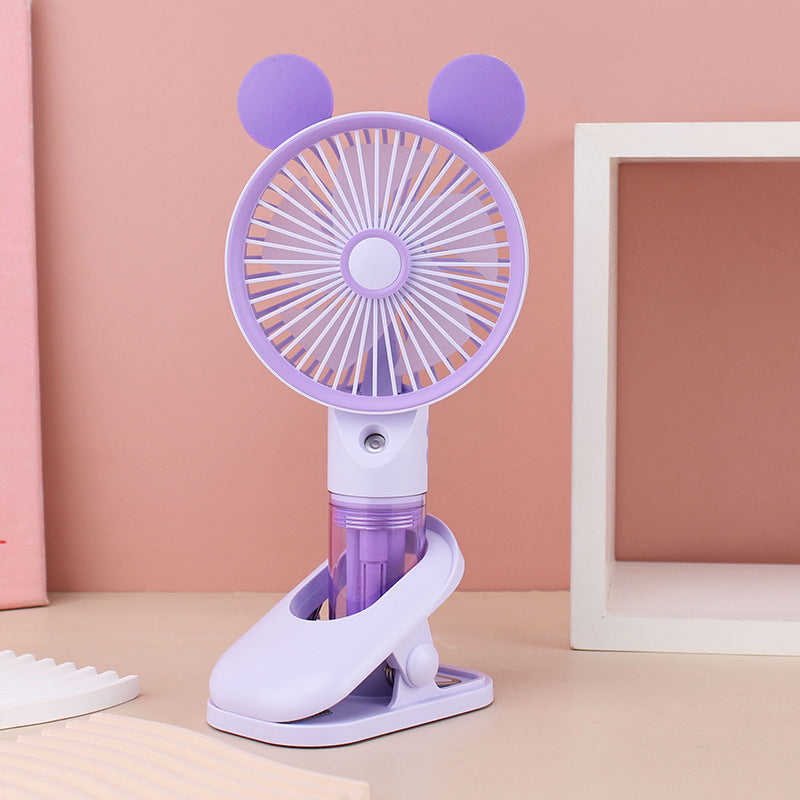 Frauen Tragbarer Mini Ventilator mit Sprühfunktion Brehn