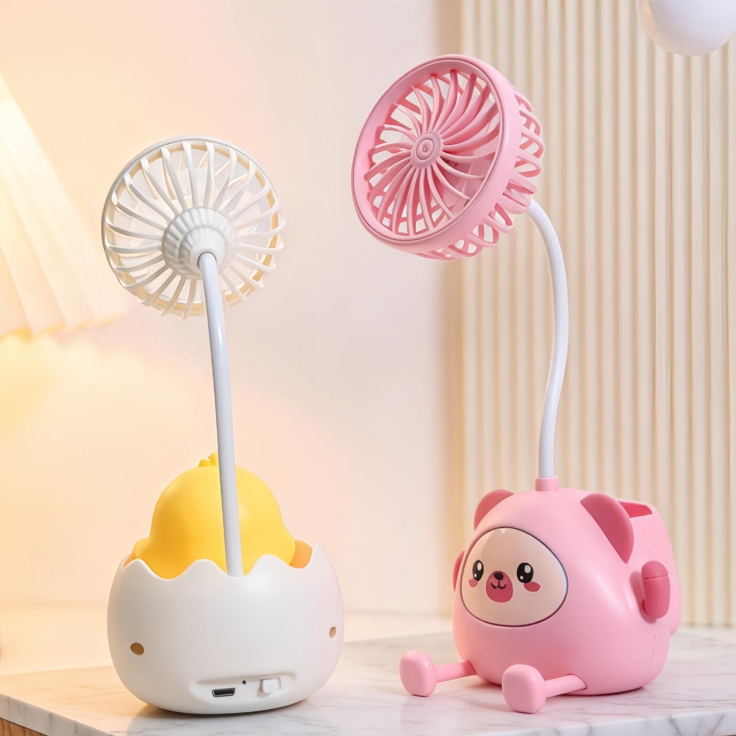 Damen Schreibtischlampe mit integriertem Mini-Ventilator Brehn