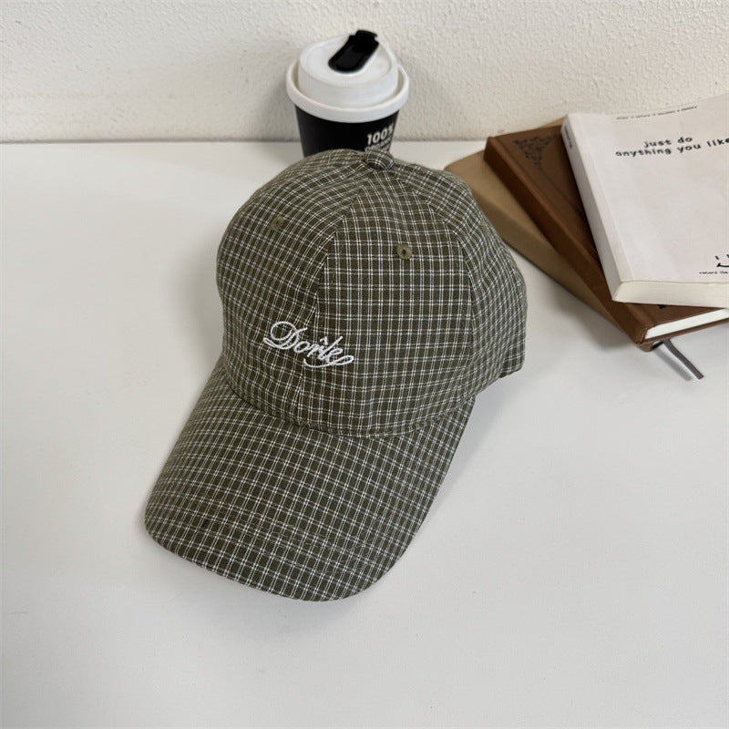 Herren Freizeit kariertes Baseballcap Brehn