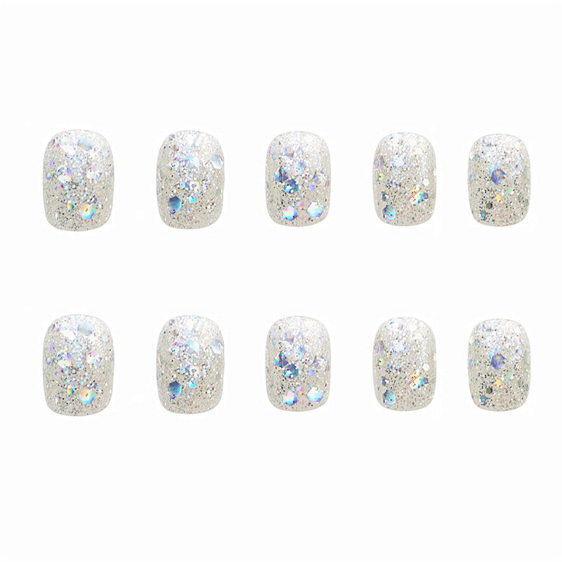 Glitzerndes Gel Aufklebe-Nagelset Brehn